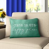 Mcghee This Is Our Happy Place Outdoor Rectangular Pillow Cover And Insert 